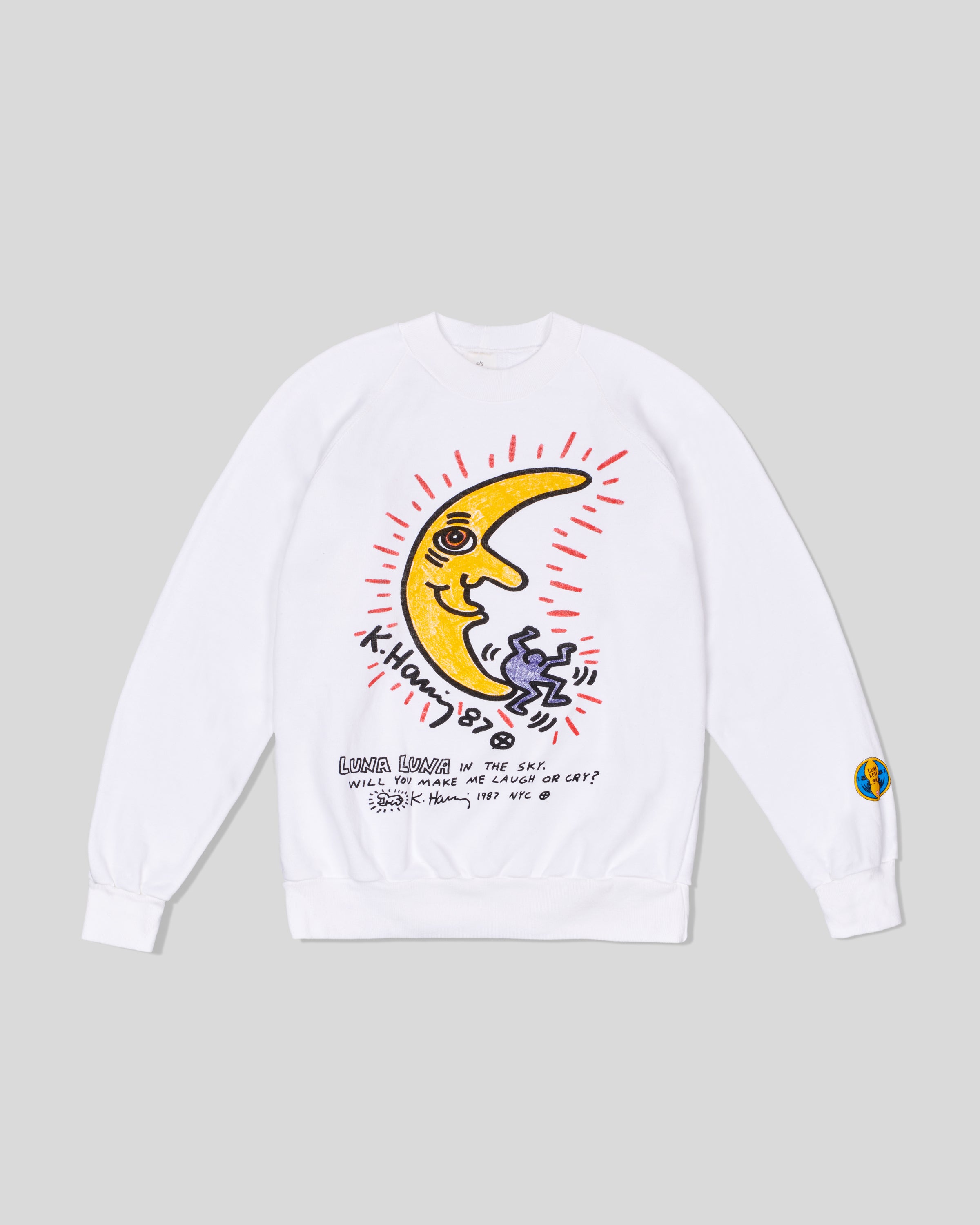 Archival Keith Haring Crewneck white