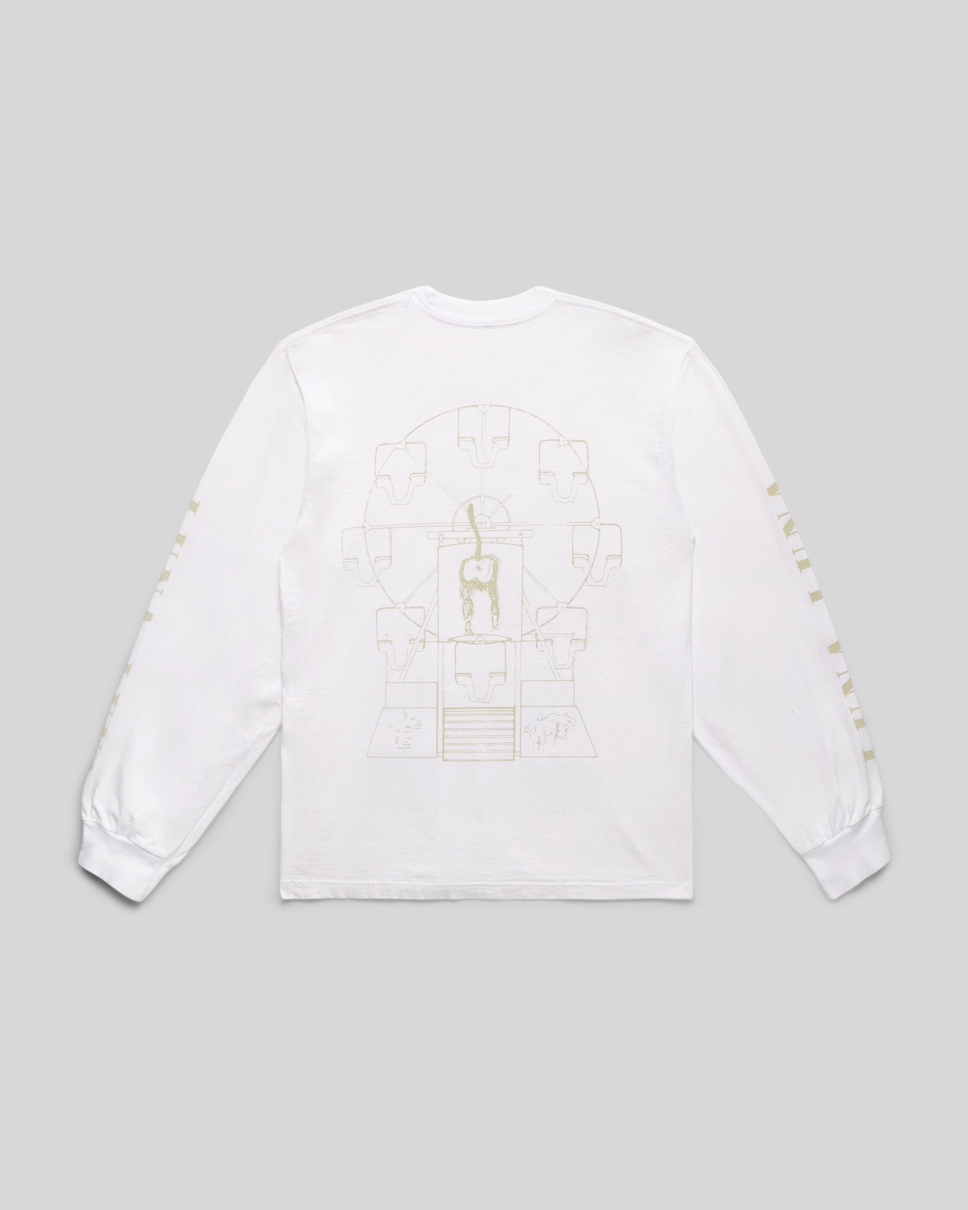 Basquiat Ferris Wheel Blueprint Long Sleeve T-Shirt